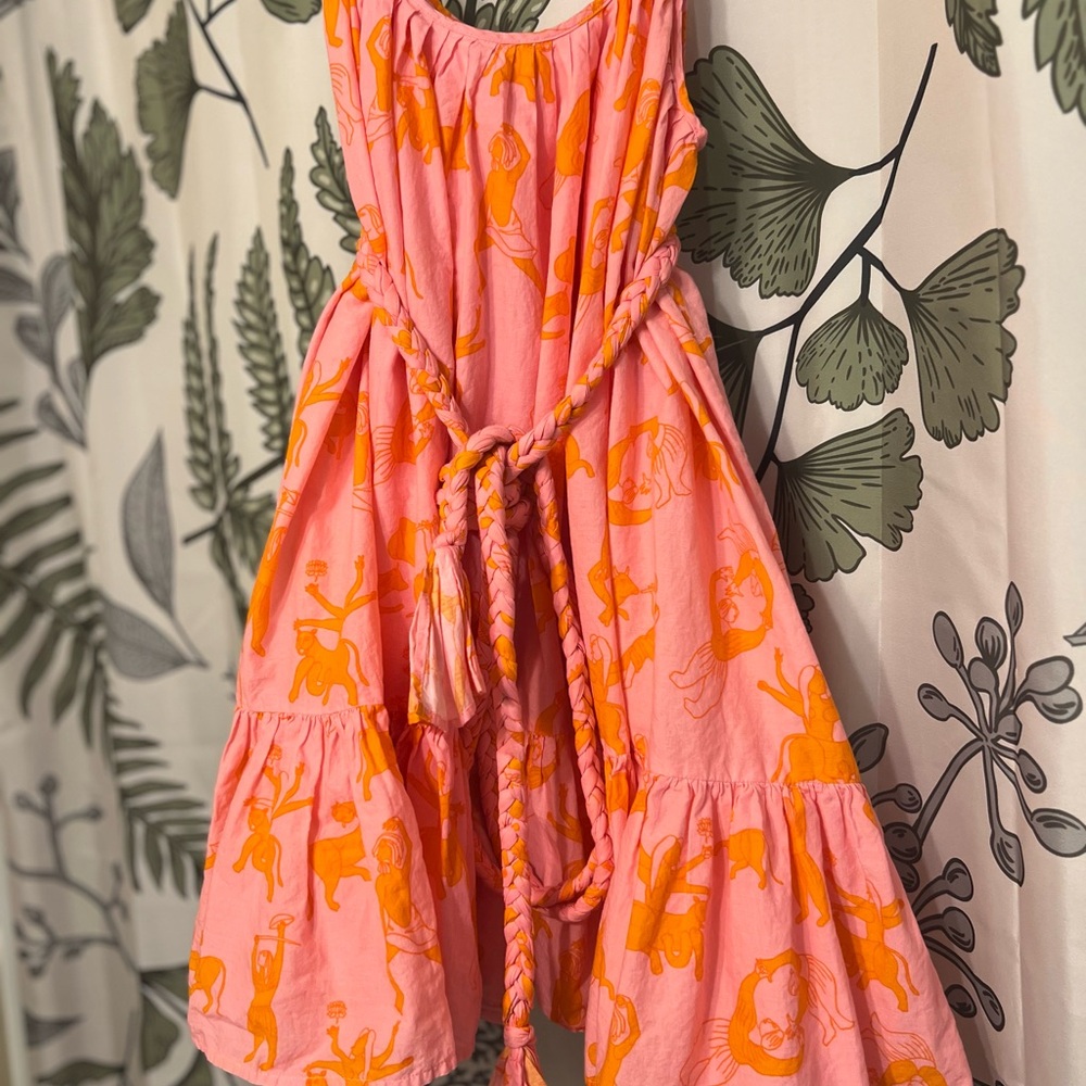 RHODE Resort Nala mini dress Pink/Orange Sleeveless